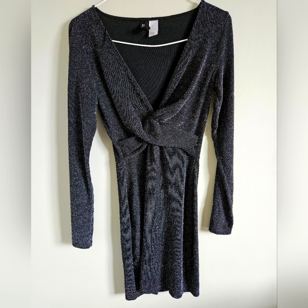 Black shimmer dress